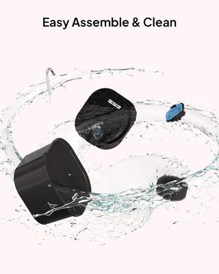 Show full view: PEKTACO Super Silent Automatic BPA-Free Cat Water Fountain with 3 Pack of Filters & Sponges, Silver, 2.5-L slide 5 of 7