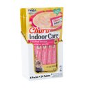 Inaba Churu Hairball Control Indoor Care Chicken Recipe Creamy Puree Grain-Free Lickable Cat Treats, 0.5-oz tube, 24 count bundle 