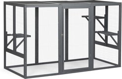 Bencmate Fluffy Soft Couch Dog & Cat Bed, Black slide 1 of 9