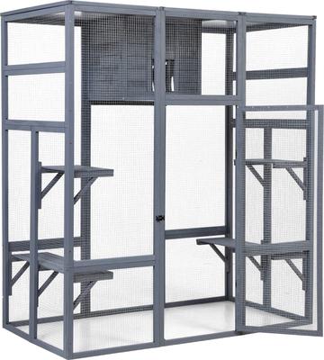 Show full view: Bencmate Plush Tufted Cushion Wood Dog Bed, Brown slide 9 of 9