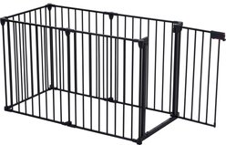 Bencmate Adjustable Indoor Outdoor Folding Dog Playpen, Black, 6 Panel slide 2 of 9