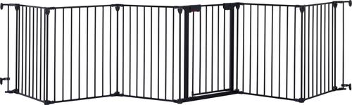 Show full view: Bencmate Adjustable Indoor Outdoor Folding Dog Playpen, Black, 6 Panel slide 9 of 10