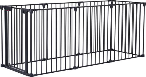 Show full view: Bencmate Adjustable Metal Folding Dog Playpen, Black, 8 Panel slide 6 of 9