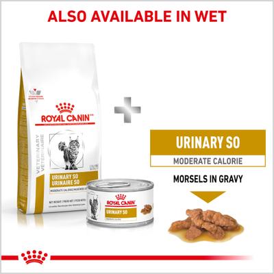 Show full view: Royal Canin Veterinary Diet Adult Urinary SO Moderate Calorie Dry Cat Food, 6-lb bag slide 6 of 13