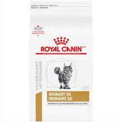 Royal Canin Veterinary Diet Adult Urinary SO Moderate Calorie Dry Cat Food, 6-lb bag