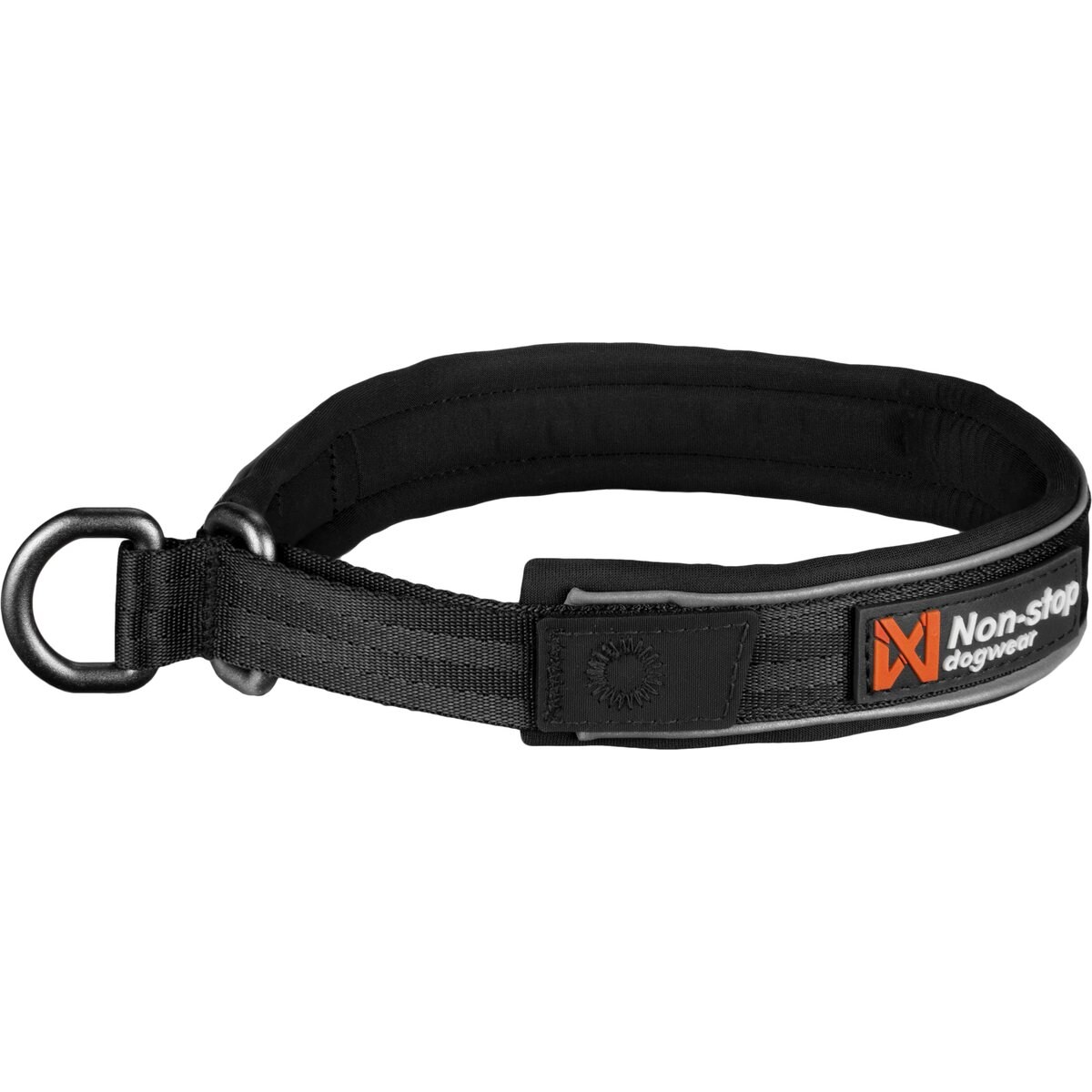 Non-stop Dogwear Cruise Dog Collar, Black, Large: 17.3 to 19.7-in neck, 1.5-in wide