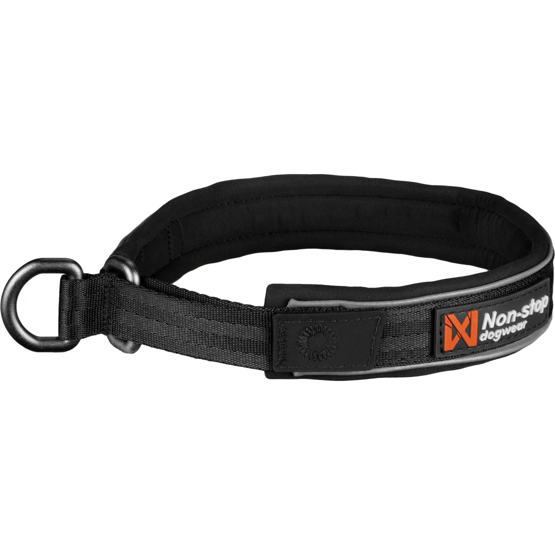 Non-stop Dogwear Cruise Dog Collar, Black, Small: 13.8 to 15.7-in neck, 1-in wide
