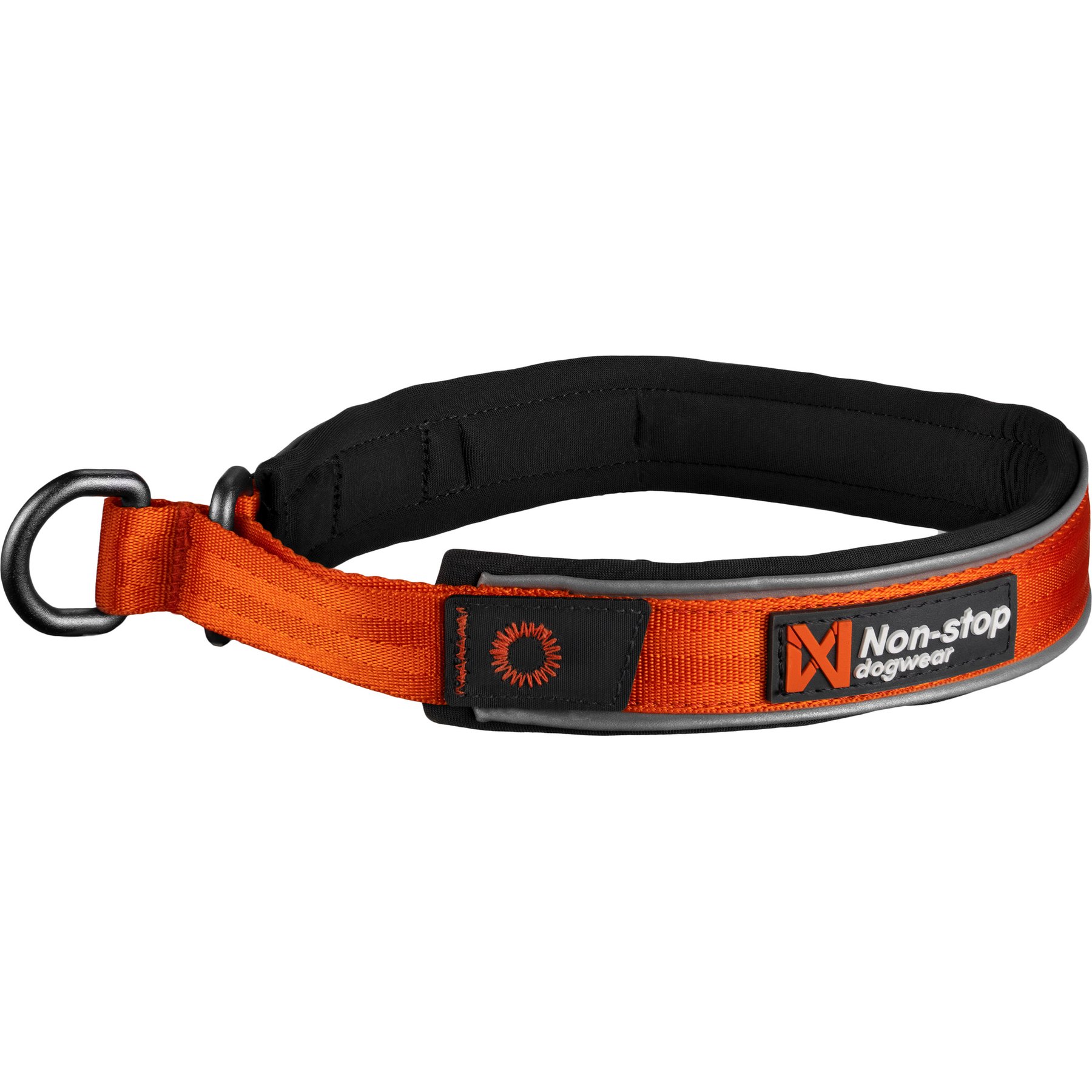 Non-stop Dogwear Cruise Dog Collar, Orange, X-Small: 12.2 to 14.2-in neck, 4/5-in wide