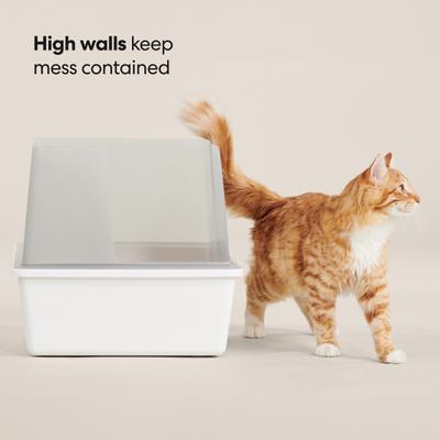 Show full view: tuft & paw Cubby Non-Stick Cat Litter Box slide 3 of 9