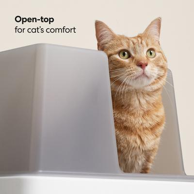 Show full view: Tuft & Paw Cove Modern Cat Litter Box with Dustpan & Litter Scoop slide 5 of 10