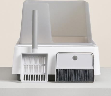 Show full view: Tuft & Paw Cove Modern Cat Litter Box with Dustpan & Litter Scoop slide 2 of 10
