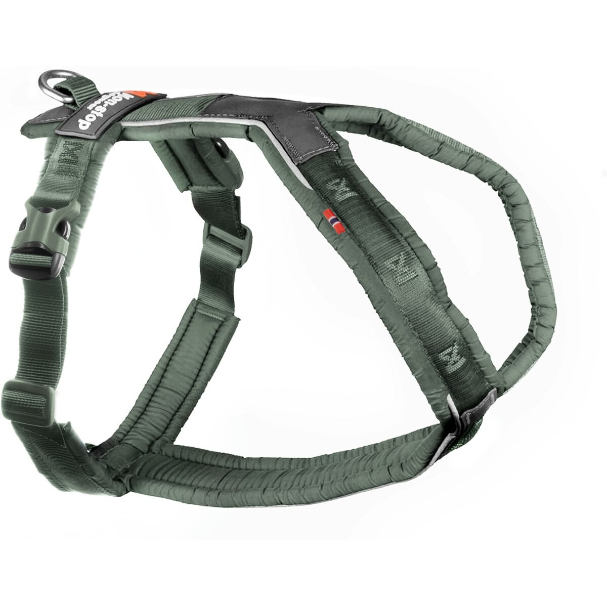 Non-stop Dogwear Line 5.0 Dog Harness, Green, 2: 14.2 to 21.3-in chest