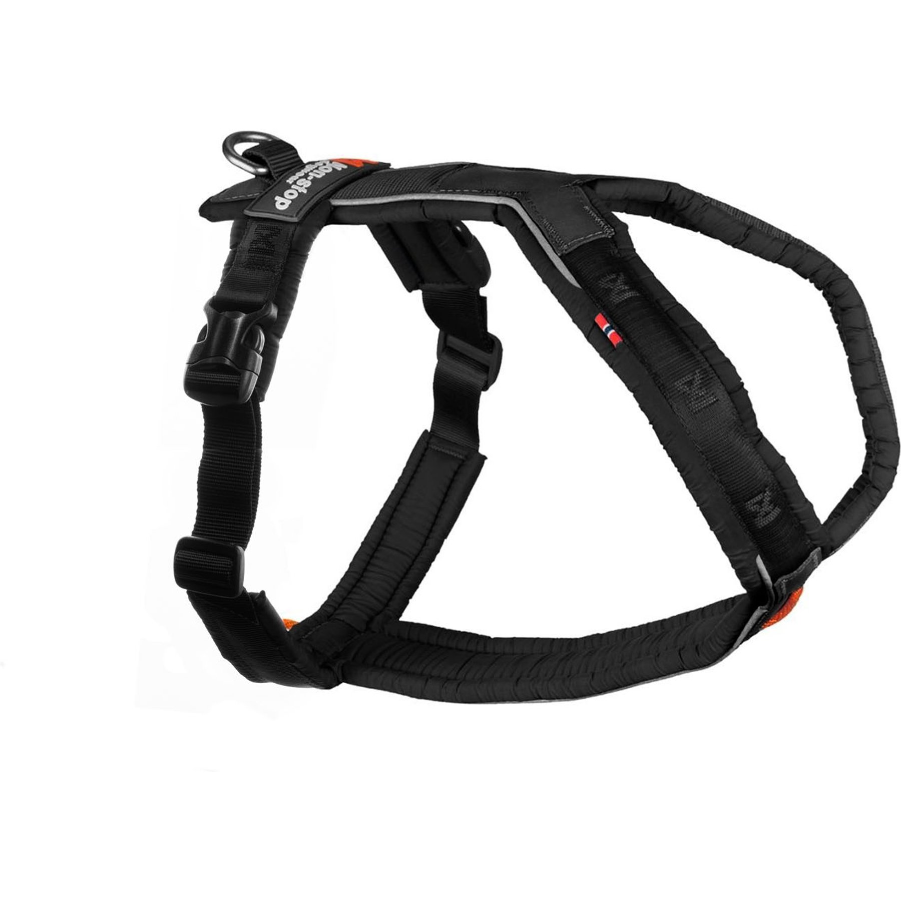 Non-stop Dogwear Line 5.0 Dog Harness, Black, 7: 24.0 to 36.2-in chest