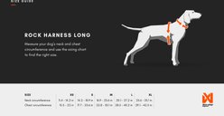 Non-stop Dogwear Rock Long Dog Harness, Black/Orange, Medium: 22.8 to 35.4-in chest slide 2 of 7