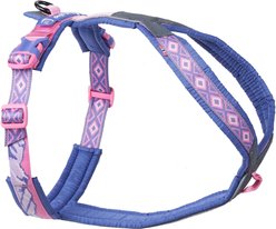 Non-stop Dogwear Rachel Pohl Edition Line 5.0 Dog Harness, Purple/Pink, 1: 11.8 to 16.5-in chest