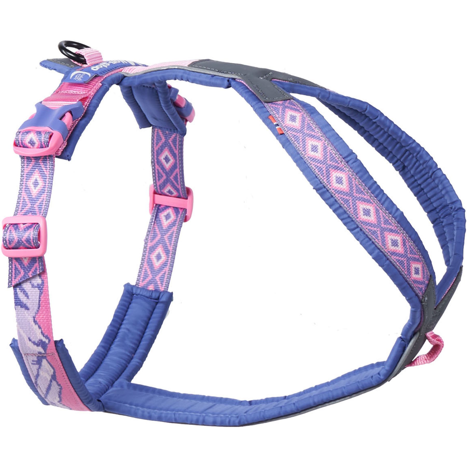 Non-stop Dogwear Rachel Pohl Edition Line 5.0 Dog Harness, Purple/Pink, 6: 22.0 to 34.3-in chest