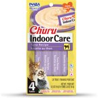 Inaba Churu Indoor Care Tuna Recipe Creamy Puree Grain-Free Lickable Cat Treats, 0.5-oz tube, 4 count