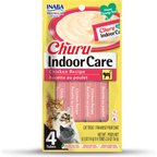Inaba Churu Indoor Care Chicken Recipe Creamy Puree Grain-Free Lickable Cat Treats, 0.5-oz tube, 4 count