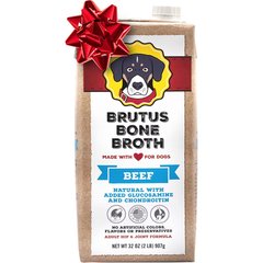 Brutus Broth Beef Bone Broth Hip & Joint with Glucosamine Dog Food Topper, 32-oz box