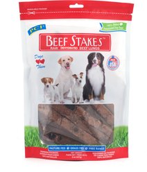 Pet Center Beef Stakes Dog Treats, 8-oz bag