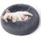 Show in main carousel: Bedsure Calming Fluffy Plush Faux Fur Orthopedic Anti-Slip Donut Dog & Cat Bed, Dark Grey, Medium slide 1 of 8