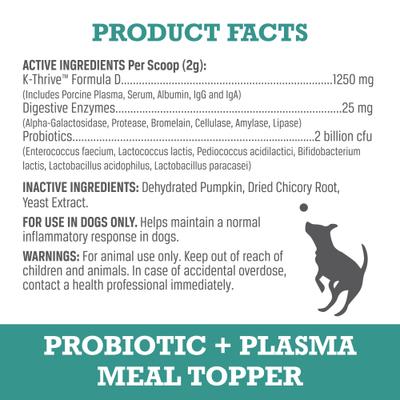 Show full view: WINPRO Pet Probiotic + Plasma Meal Topper Dog Supplement, 60 scoops slide 5 of 10