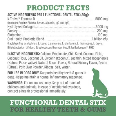 Show full view: WINPRO Pet Functional Dental Stix Soft Chew Dog Supplement, 16 count slide 5 of 11