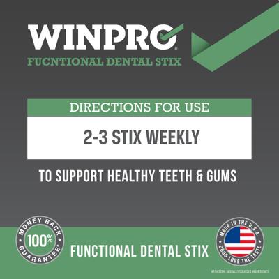 Show full view: WINPRO Pet Functional Dental Stix Soft Chew Dog Supplement, 16 count slide 6 of 11