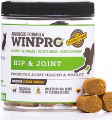WINPRO Pet Hip & Joint Soft Chews Dog Supplement, 60 count