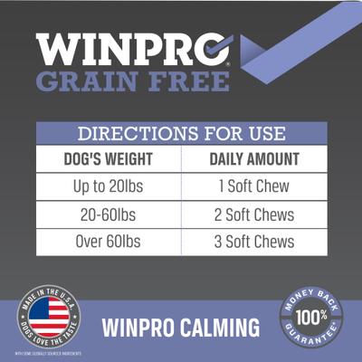 Show full view: WINPRO Pet Calming Soft Chew Dog Supplement, 60 count slide 6 of 10