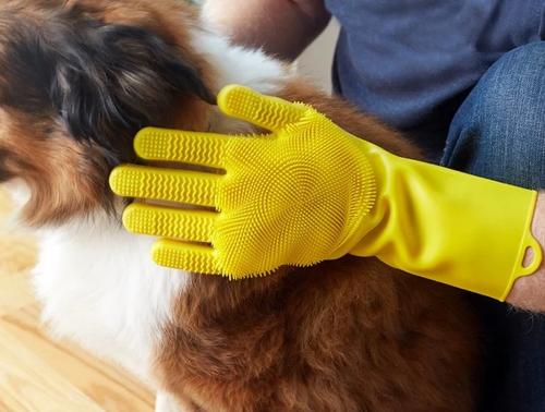 Show full view: FurZapper Pet Grooming Glove, Yellow slide 5 of 5