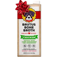 Brutus Broth Chicken Bone Broth Hip & Joint with Glucosamine Dog Food Topper, 32-oz box