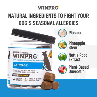 Show full view: WINPRO Pet Allergy Soft Chew Dog Supplement, 60 count slide 4 of 11