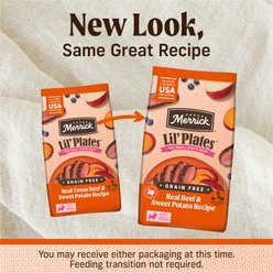 Merrick Lil' Plates Grain-Free Chicken-Free Real Beef + Sweet Potato Recipe Small Breed Dry Dog Food, 20-lb bag slide 2 of 8