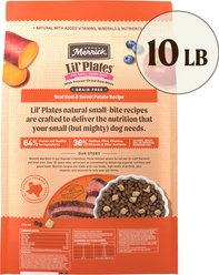 Merrick Lil' Plates Grain-Free Chicken-Free Real Beef, Sweet Potato + Peas with Raw Bites Recipe Small Breed Dry Dog Food, 10-lb bag slide 2 of 7