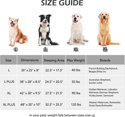 JOEJOY Rabbit Fur Quilted Orthopedic Furniture Style Sofa Dog & Cat Bed, Grey, 48 x 35 x 10-in slide 2 of 9