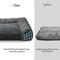 Show in main carousel: JOEJOY Rabbit Fur Quilted Orthopedic Furniture Style Sofa Dog & Cat Bed, Grey, 48 x 35 x 10-in slide 4 of 10