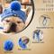 Show in main carousel: Fabulous Fido Beanie with Ear Holes & Adjustable Chin Strap Dog Knit Hat, Blue, Small slide 2 of 10