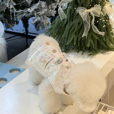 Show full view: Dolly Pet Quilted Water-Resistant Dog Vest, Neon Hot Pink, X-Small slide 7 of 9