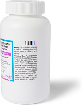 Show full view: Phenylpropanolamine Hydrochloride Chewable Tablets for Dogs, 25-mg, 1 tablet slide 3 of 5