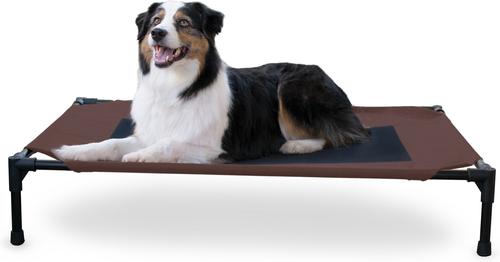 Show full view: K&H Pet Products Original Steel Frame Cot Outdoor Elevated Dog Bed, Chocolate, Large slide 2 of 13