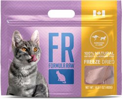 Formula Raw Kangaroo & Lamb Grain-Free Adult Freeze-Dried Raw Cat Food, 14-oz bag