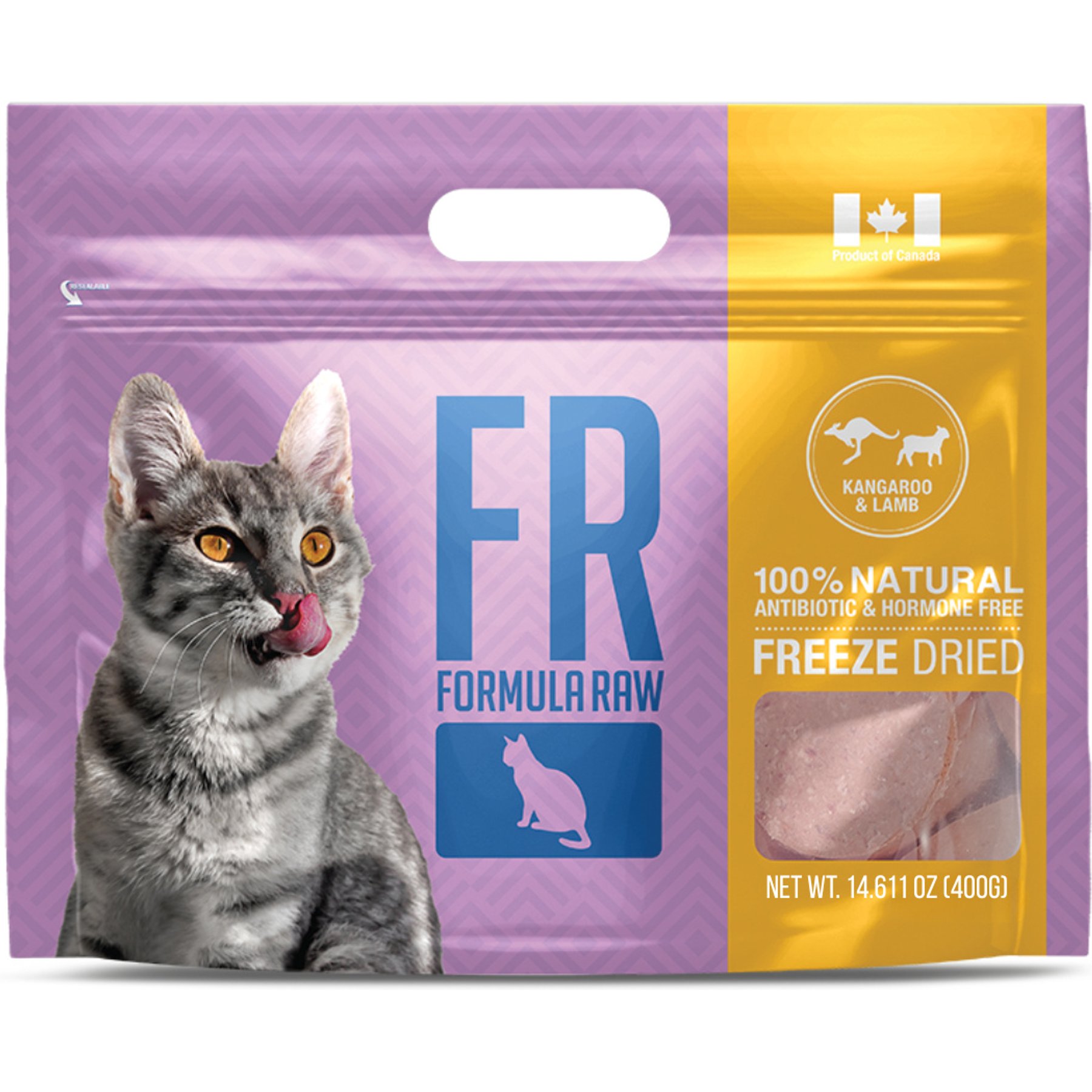 Formula Raw Kangaroo & Lamb Grain-Free Adult Freeze-Dried Raw Cat Food, 14-oz bag