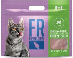 Formula Raw Lamb Grain-Free Adult Freeze-Dried Raw Cat Food, 14-oz bag