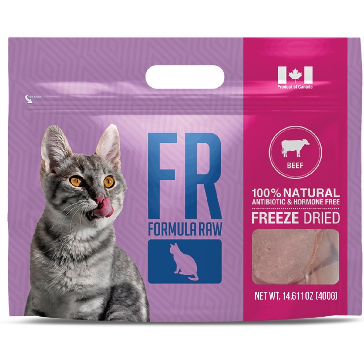 Formula Raw Beef Grain-Free Adult Freeze-Dried Raw Cat Food, 14-oz bag