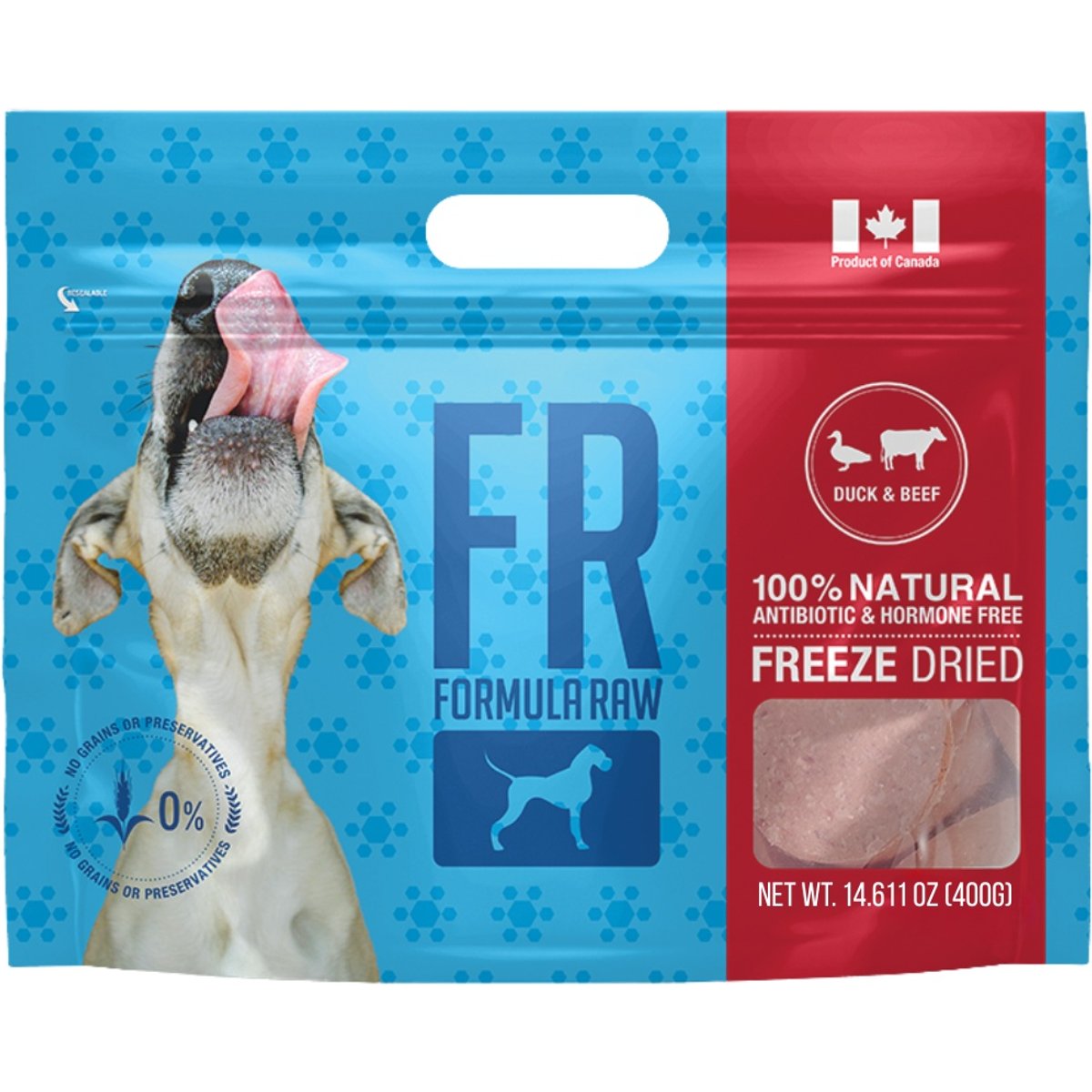 Formula Raw Duck & Beef Grain-Free Adult Freeze-Dried Raw Dog Food, 14-oz bag