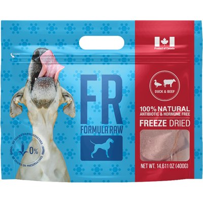 Formula Raw Formula Raw Duck & Beef Grain-Free Adult Freeze-Dried Raw Dog Food, 14-oz bag
