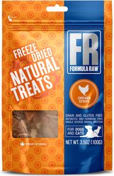 Formula Raw Chicken Strips Grain-Free Adult Freeze-Dried Dog & Cat Treats, 3.5-oz bag