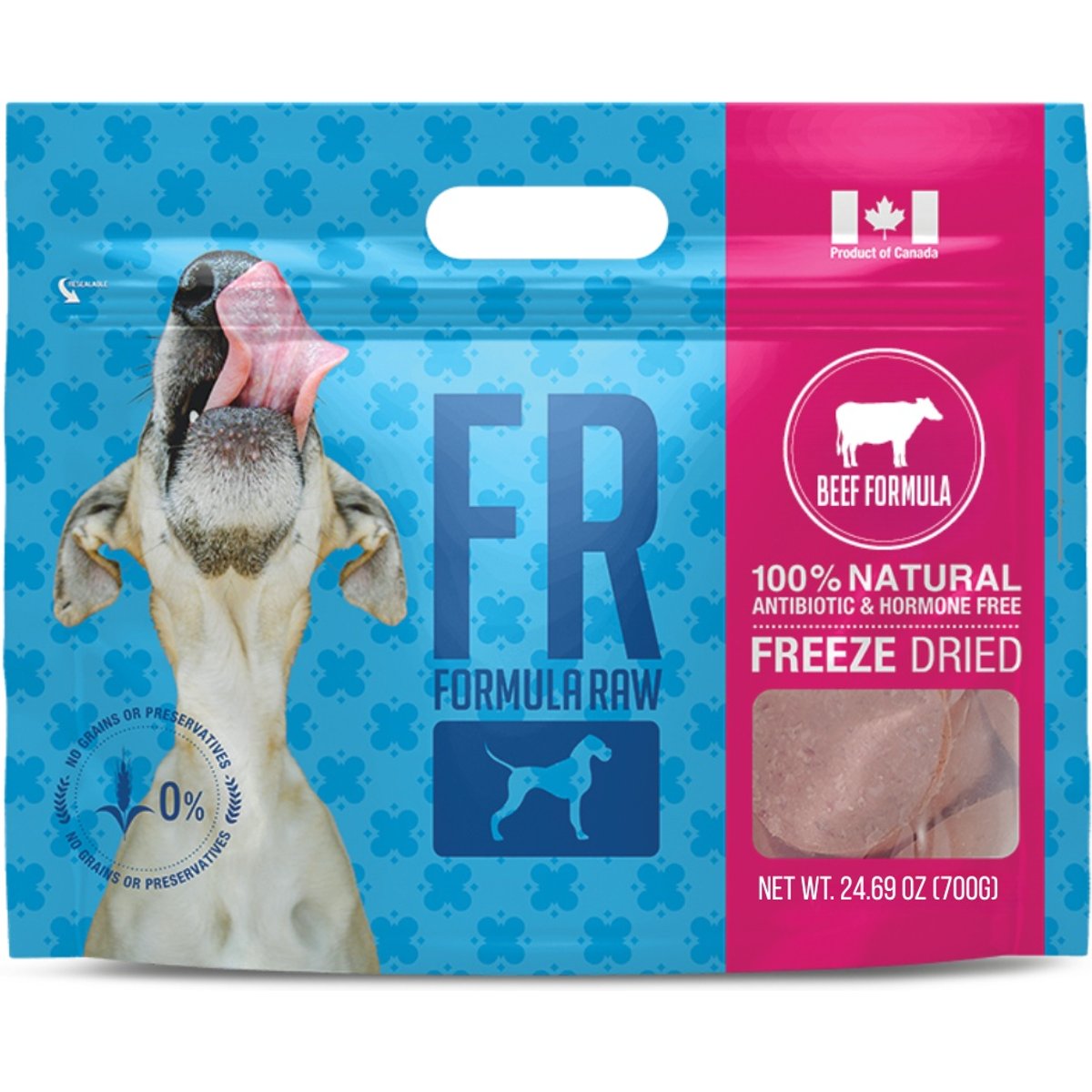 Formula Raw Beef Grain-Free Adult Freeze-Dried Raw Dog Food, 25-oz bag
