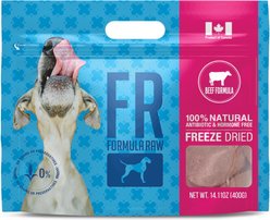 Formula Raw Beef Grain-Free Adult Freeze-Dried Raw Dog Food, 14-oz bag
